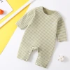 Wholesale of Derong baby one-piece suits for boys and girls, warm clothes for spring and autumn, newborn pajamas, and crawling clothes Application Scenario